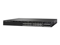 Cisco Catalyst 3650-24PD-L - Commutateur - Géré - 24 x 10/100/1000 (PoE+) + 2 x 10 Gigabit SFP+ - de bureau, Montable sur rack - PoE+ (390 W) WS-C3650-24PD-L
