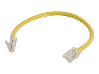 C2G Cat5e Non-Booted Unshielded (UTP) Network Patch Cable - Cordon de raccordement - RJ-45 (M) pour RJ-45 (M) - 1.5 m - UTP - CAT 5e - bloqué, uniboot - jaune 83102