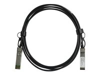 StarTech.com Câble SFP+ à connexion directe de 2,5 m - Compatible avec Cisco SFP-H10GB-CU2-5M - Cordon SFP+ 10G - Câble Twinax passif - Câble d'attache directe 10GBase - SFP+ verrouillé pour SFP+ verrouillé - 2.5 m - twinaxial - SFF-8431/SFF-8432 - passif - noir SFPH10GBCU25