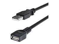 StarTech.com Câble d'extension USB 2.0 A vers A de 1,8 m - Rallonge USB - M/F - Rallonge de câble USB - USB (M) pour USB (F) - USB 2.0 - 1.8 m - noir - pour P/N: 35FCREADBK3, ICUSB2321F, ICUSB232V2, LTUB1MBK, MSDREADU2OTG, ST4200MINI2, UUSBOTG USBEXTAA6BK
