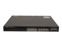 Cisco Catalyst 3650-24PD-S - Commutateur - C3 - Géré - 24 x 10/100/1000 (PoE+) + 2 x 10 Gigabit SFP+ - de bureau, Montable sur rack - PoE+ (390 W) WS-C3650-24PD-S
