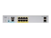 Cisco Catalyst 2960CX-8TC-L - Commutateur - Géré - 8 x 10/100/1000 + 2 x SFP + 2 x 10/100/1000 (liaison montante) - de bureau, Montable sur rack, Montage sur rail DIN, fixation murale WS-C2960CX-8TC-L