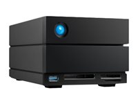 LaCie 2big Dock STLG40000400 - Baie de disques - 40 To - 2 Baies (SATA-600) - HDD 20 To x 2 - Thunderbolt 3, USB 3.2 Gen 2 (externe) - avec Plan de service de récupération des données d'une durée de 5 ans STLG40000400