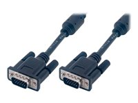MCL Samar - Câble VGA - HD-15 (VGA) (M) pour HD-15 (VGA) (M) - 10 m - noir MC340B/15P-10M