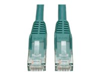 Tripp Lite 7ft Cat6 Gigabit Snagless Molded Patch Cable RJ45 M/M Green 7' - Cordon de raccordement - RJ-45 (M) pour RJ-45 (M) - 2.1 m - UTP - CAT 6 - moulé, sans crochet, bloqué - vert N201-007-GN