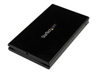 StarTech.com Boîtier USB 3.1 (10 Gb/s) pour disque dur SATA de 2,5" - Boîtier HDD / SSD SATA III avec câble USB-C intégré et UASP - Boitier externe - 2.5" - SATA 6Gb/s - USB 3.1 (Gen 2) - noir S251BU31C3CB