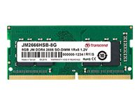 Transcend JetRAM - DDR4 - module - 16 Go - SO DIMM 260 broches - 2666 MHz / PC4-21300 - CL19 - 1.2 V - mémoire sans tampon - non ECC JM2666HSB-16G