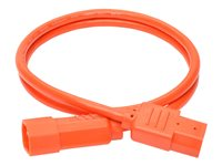 Tripp Lite 3ft Computer Power Extension Cord 10A 18 AWG C14 C13 Orange 3' - Rallonge de câble d'alimentation - IEC 60320 C14 pour IEC 60320 C13 - CA 100-250 V - 10 A - 91.4 cm - orange P004-003-AOR