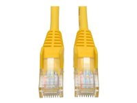 Tripp Lite 10ft Cat5e Cat5 Snagless Molded Patch Cable RJ45 M/M Yellow 10' - Cordon de raccordement - RJ-45 (M) pour RJ-45 (M) - 3 m - UTP - CAT 5e - moulé, sans crochet, bloqué - jaune N001-010-YW