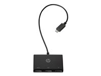 HP USB-C to USB-A - Concentrateur (hub) - 1 x SuperSpeed USB 3.0 + 2 x USB - de bureau - pour HP 20, 22, 24; Pavilion 13, 14, 15, 17, 24, 27, 595 Z8W90AA#ABB