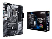 ASUS PRIME Z490-P - Carte-mère - ATX - Socket LGA1200 - Z490 - USB 3.2 Gen 1, USB 3.2 Gen 2 - Gigabit LAN - carte graphique embarquée (unité centrale requise) - audio HD (8 canaux) 90MB12V0-M0EAY0