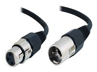 C2G Pro-Audio - Câble audio - XLR3 mâle pour XLR3 femelle - 3 m - câble à paires torsadées blindées et écrantées (SFTP) 80379