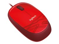 Logitech M105 - Souris - optique - filaire - USB - rouge 910-002945