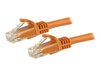 StarTech.com Câble réseau Cat6 Gigabit UTP sans crochet de 1m - Cordon Ethernet RJ45 anti-accroc - Câble patch Mâle / Mâle - Gris - Cordon de raccordement - RJ-45 (M) pour RJ-45 (M) - 1 m - UTP - CAT 6 - sans crochet - orange N6PATC1MOR