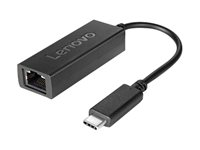 Lenovo - Adaptateur réseau - USB-C - USB-C + Gigabit Ethernet - pour 100e Chromebook (1st Gen); D330-10; Miix 320-10; 520-12; ThinkPad P51; P71; T470 4X90L66917