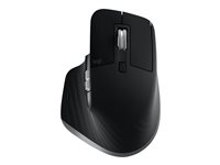 Logitech Master Series MX Master 3S for Mac - Souris - ergonomique - optique - 7 boutons - sans fil - Bluetooth, 2.4 GHz - gris sidéral - pour Apple MacBook 910-006571