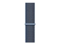 Apple - Bracelet de montre pour montre intelligente - 41 mm - 130 - 200 mm - bleu tempête MPL93ZM/A