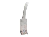 C2G Cat5e Booted Shielded (STP) Network Patch Cable - Cordon de raccordement - RJ-45 (M) pour RJ-45 (M) - 20 m - STP - CAT 5e - Moulé - gris 83757