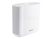 ASUS ZenWiFi AX (XT8) - Système Wi-Fi (2 routeurs) - jusqu'à 5500 pieds carrés - maillage - GigE, 2.5 GigE - 802.11a/b/g/n/ac/ax - Tri-bande 90IG0590-MO3G80