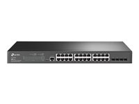 TP-Link JetStream TL-SG3428 - Commutateur - Géré - 24 x 10/100/1000 + 4 x Gigabit SFP - Montable sur rack TL-SG3428