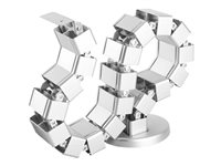 StarTech.com Goulotte passe-câbles - Vertèbres - Gestionnaire de câbles - Vertical - Base lestée - Organisateur de câbles - Guide pour câbles - montable sur bureau - 1.29 m - argent CMVBMOD