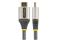 StarTech.com Câble HDMI 2.0 Premium Certifié 2m - Câble Écran HDMI High Speed Ultra HD 4K 60Hz avec Ethernet - HDR10, ARC - Cordon Moniteur Vidéo UHD - Câble HDMI pour PC/TV - M/M (HDMMV2M) - Premium High speed - câble HDMI avec Ethernet - HDMI mâle pour HDMI mâle - 2 m - blindé - gris, noir - passif, support pour 4K60Hz (3840 x 2160) HDMMV2M