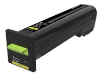 Lexmark - À rendement élevé - jaune - original - cartouche de toner LCCP, Entreprise Lexmark - pour Lexmark CX820de, CX820dtfe, CX825de, CX825dte, CX825dtfe, CX860de, CX860dte, CX860dtfe 82K2HYE