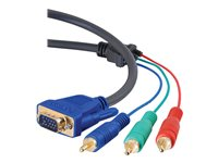C2G Ultima HDTV Component Video Breakout Cable - Câble vidéo - vidéo composante - HD-15 (VGA) (M) pour RCA (M) - 1 m - blindé 80355