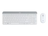 Logitech Slim Wireless Combo MK470 - Ensemble clavier et souris - sans fil - 2.4 GHz - Français - blanc cassé 920-009191