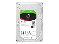 Seagate IronWolf Pro ST10000NE000 - Disque dur - 10 To - interne - 3.5" - SATA 6Gb/s - 7200 tours/min - mémoire tampon : 256 Mo - avec Seagate Rescue Data Recovery ST10000NE000