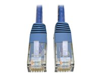 Tripp Lite Cat6 Gigabit Molded Patch Cable RJ45 M/M 550MHz 24 AWG Blue 14' - Cordon de raccordement - RJ-45 (M) pour RJ-45 (M) - 4.27 m - UTP - CAT 6 - IEEE 802.3ab/IEEE 802.5 - moulé, bloqué - bleu N200-014-BL