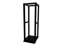 StarTech.com Rack serveur - 36U ouvert - Armoire réseau - 4 montants - Baie informatique - Bâti rack 36U - Rack - noir - 36U - pour P/N: CABCAGENUTS6, CABSCREWM52, CABSCREWSM6, CABSCRWM520, CABSCRWM620, CABSCRWS1224 4POSTRACK36