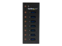 StarTech.com Hub USB 3.0 à 7 ports - Concentrateur USB à montage mural / sur bureau avec boîtier métallique - Hub USB 3.0 portable - Concentrateur (hub) - 7 x SuperSpeed USB 3.0 - de bureau, fixation murale - pour P/N: BNDTBUSB3142, PEXUS313AC2V, PEXUSB311A1E, PEXUSB312A2, PEXUSB314A2V, PEXUSB314A2V2 ST7300U3M