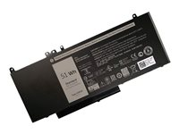 DLH DWXL4154-B051P4 - Batterie de portable (équivalent à : Dell 451-BBLN, Dell 8V5GX, Dell G5M10, Dell 7FR5J, Dell K9GVN, Dell WYJC2, Dell 0G5M10, Dell F5WW5, Dell R9XM9, Dell YM3TC, Dell R0TMP, Dell 0R0TMP, Dell FDX0T, Dell WTG3T) - lithium-polymère - 6890 mAh - 51 Wh - pour Dell Latitude E5250 (mSATA), E5450, E5550 DWXL4154-B051P4