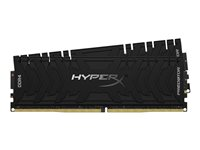 HyperX Predator - DDR4 - kit - 16 Go: 2 x 8 Go - DIMM 288 broches - 3600 MHz / PC4-28800 - CL17 - 1.35 V - mémoire sans tampon - non ECC - noir HX436C17PB4K2/16