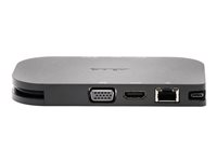 Kensington SD1600P USB-C Mobile 4K Dock with Pass-Through Charging - Station d'accueil - USB-C - VGA, HDMI - GigE - Europe K33968EU