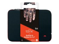 Mobilis Skin - Housse d'ordinateur portable - 12.5" - 14" - noir, rouge sang 049002