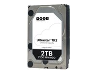 HGST Ultrastar 7K2 HUS722T2TALA604 - Disque dur - 2 To - interne - 3.5" - SATA 6Gb/s - 7200 tours/min - mémoire tampon : 128 Mo 1W10002