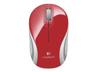 Logitech M187 - Souris - optique - sans fil - 2.4 GHz - récepteur sans fil USB - rouge 910-002732