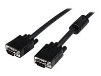 StarTech.com Câble vidéo VGA coaxial pour écran haute résolution de 30 cm - HD15 vers HD15 M/M - Câble VGA - HD-15 (VGA) (M) pour HD-15 (VGA) (M) - 31 cm - moulé - noir - pour P/N: BNDDKTCHVPRS, CDP2VGAFC, CDPVDHMDPDP, DKT30CHVCM, DKT30CHVGPD, DP2VGA3X5, USB32HDVGA MXT101MMHQ1