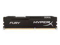 HyperX FURY - DDR3L - module - 4 Go - DIMM 240 broches - 1866 MHz / PC3L-14900 - CL11 - 1.35 / 1.5 V - mémoire sans tampon - non ECC - noir HX318LC11FB/4