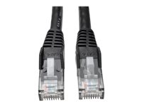 Tripp Lite 5ft Cat6 Gigabit Snagless Molded Patch Cable RJ45 M/M Black 5' 50 Bulk Pack - Cordon de raccordement - RJ-45 (M) pour RJ-45 (M) - 1.52 m - UTP - CAT 6 - IEEE 802.3ab/IEEE 802.5 - moulé, sans crochet, bloqué - noir (pack de 50) N201-005-BK50BP