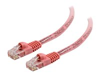 C2G Cat5e Booted Unshielded (UTP) Network Patch Cable - Cordon de raccordement - RJ-45 (M) pour RJ-45 (M) - 2 m - UTP - CAT 5e - moulé, sans crochet, bloqué - rose 83619