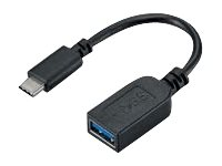 Fujitsu - Adaptateur USB - 24 pin USB-C (M) pour USB type A (F) - 15 cm - noir - pour Celsius H7510, J5010, W5010; ESPRIMO D7010, D7011, D9010, D9011, G9010, P9910 S26391-F6058-L100