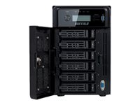 BUFFALO TeraStation 5600 WSS - Serveur NAS - 6 Baies - 24 To - SATA 3Gb/s - HDD 4 To x 6 - RAID 0, 1, 5, JBOD - Gigabit Ethernet - iSCSI - avec service d'échange du disque dur TeraStation VIP en 24 h pendant 3 ans WS5600DR2406S2EU