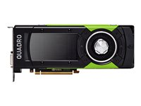 NVIDIA Quadro GP100 - Carte graphique - Quadro GP100 - 16 Go HBM2 - PCIe 3.0 x16 - DVI, 4 x DisplayPort VCQGP100-PB