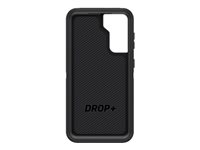 OtterBox Defender Series - ProPack Packaging - coque de protection pour téléphone portable - robuste - polycarbonate, caoutchouc synthétique - noir - pour Samsung Galaxy S21 5G 77-81896