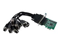 StarTech.com Carte PCI Express à 8 ports DB9 RS232 - Adaptateur PCIe série - UART 16950 - 1x PCI Express mâle - 8x RS232 DB-9 mâle - Adaptateur série - PCIe - RS-232 x 8 - pour P/N: BNDTB10GI, BNDTB210GSFP, BNDTB310GNDP, BNDTB410GSFP, BNDTB4M2E1, BNDTBUSB3142 PEX8S952