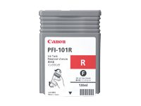 Canon PFI-101 R - Rouge - original - réservoir d'encre - pour imagePROGRAF iPF5000, iPF5100, iPF6100, iPF6200 0889B001