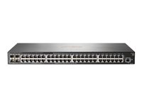 HPE Aruba 2540 48G 4SFP+ - Commutateur - Géré - 48 x 10/100/1000 + 4 x 10 Gigabit Ethernet / 1 Gigabit Ethernet SFP+ - de bureau, Montable sur rack, fixation murale JL355A